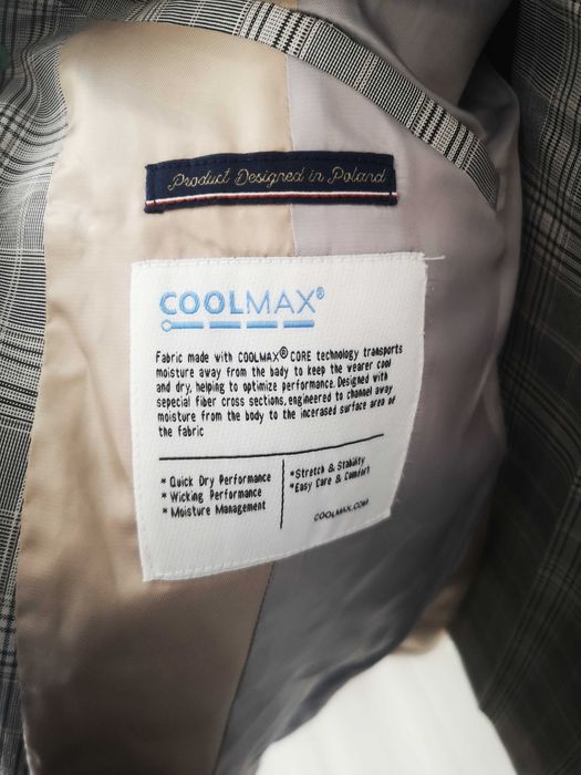 Szary garnitur w kratę Reserved