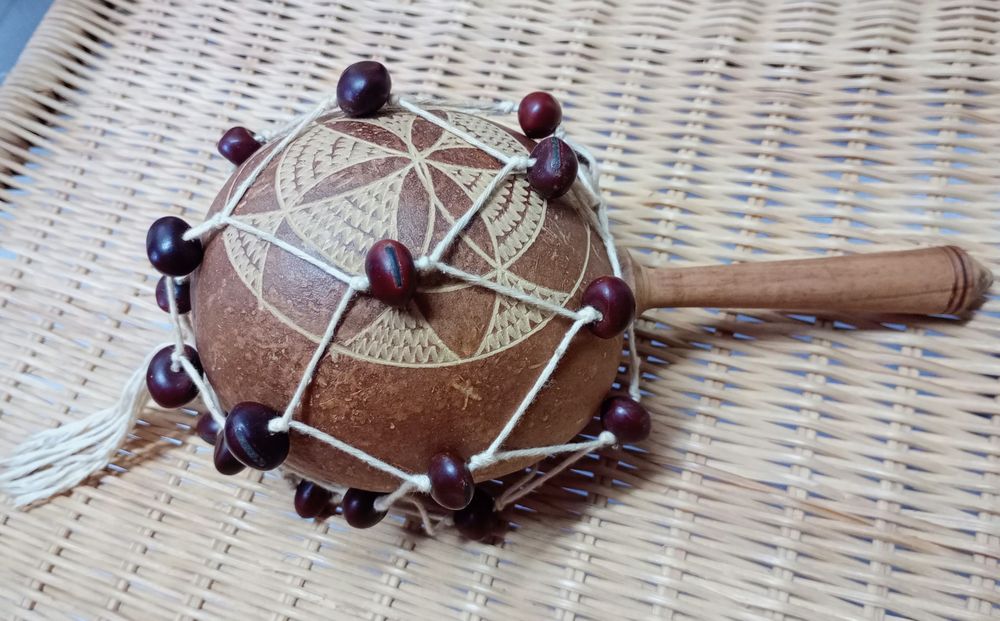 Maraca Caribenha, instrumento musical artesanal