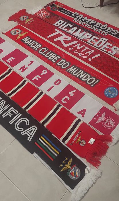7 echarpes bufandas Benfica