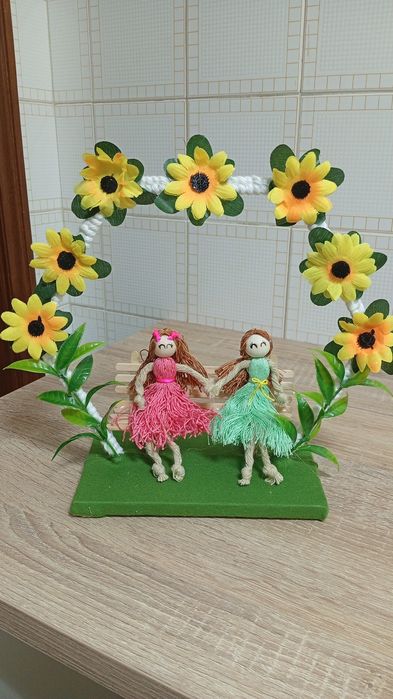 Artigos decorativos em macramé