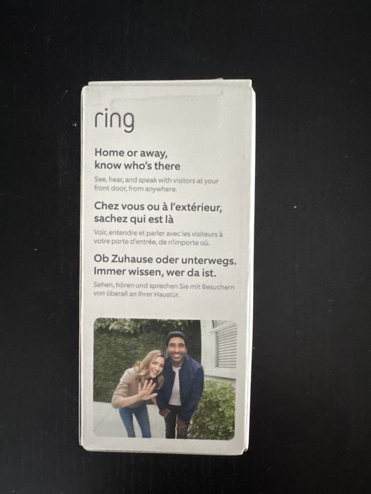 Ring Video Doorbell - Campainha Inteligente com Vídeo HD (Novo, Nunca Usado)