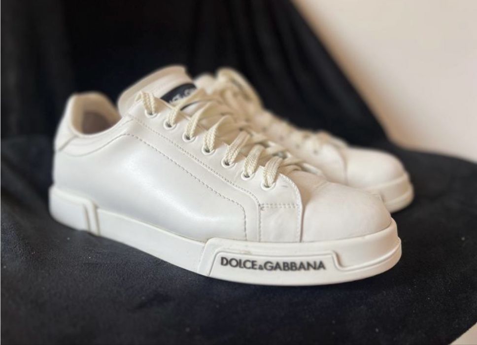 білі кросівки Dolce & Gabbana