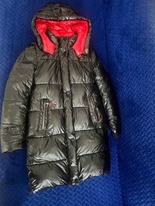 Плащ зимовий (зимова курткабіопух на дівчинку зріст 146-152