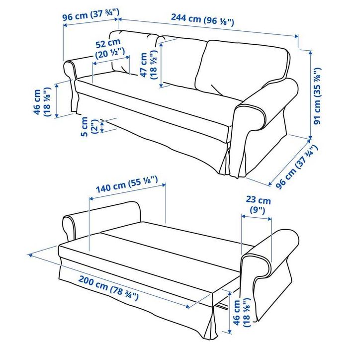 Sofa rozkladana Ikea
