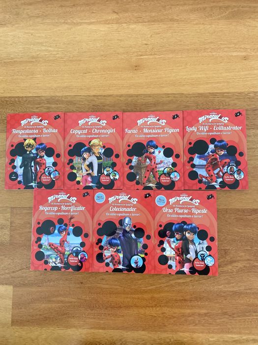 Livros Miraculous Ladybug 1-7