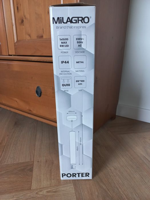 Lampa kinkiet wisząca do łazienki sypialni