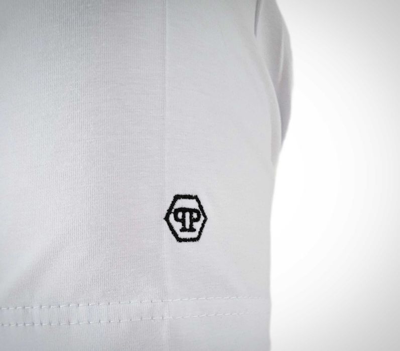 Koszulka męska Philipp Plein Skull biała