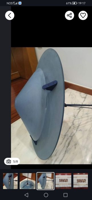 Jarro antigo faiança+candeeiro teto e mesa. 
2