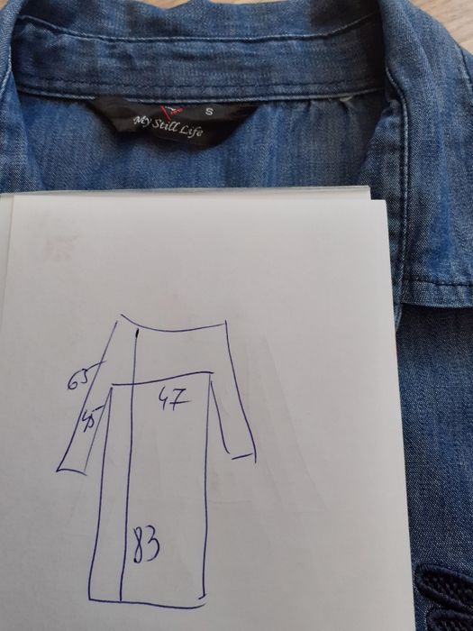 Sukienka mini/tunika jeans