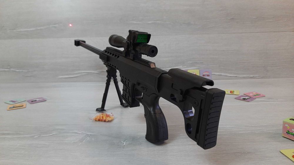 Снайперская детская винтовка 64см, на пульках 6мм, 991