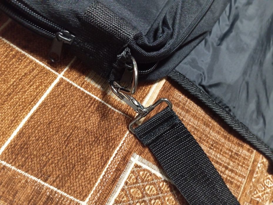 Torba czarna  dużo schowków