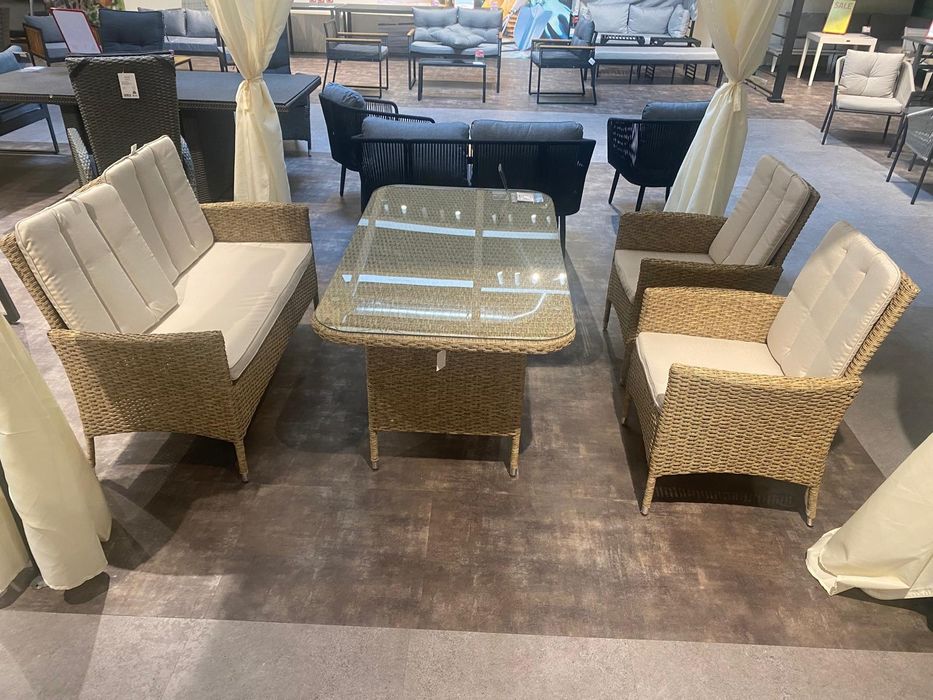 Komplet ratanowy na ogród lub taras NOWY W KARTONIE