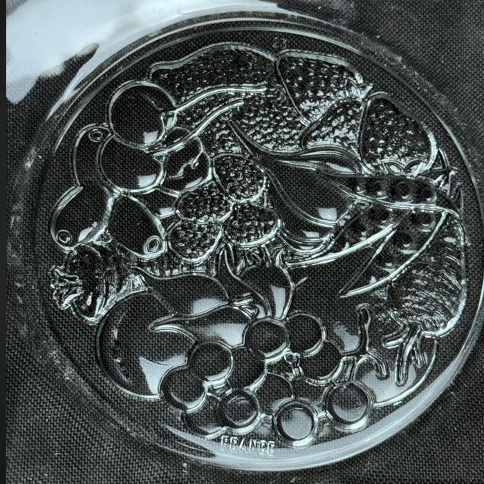 Talerze owoce i warzywa szkło francja B5/022710