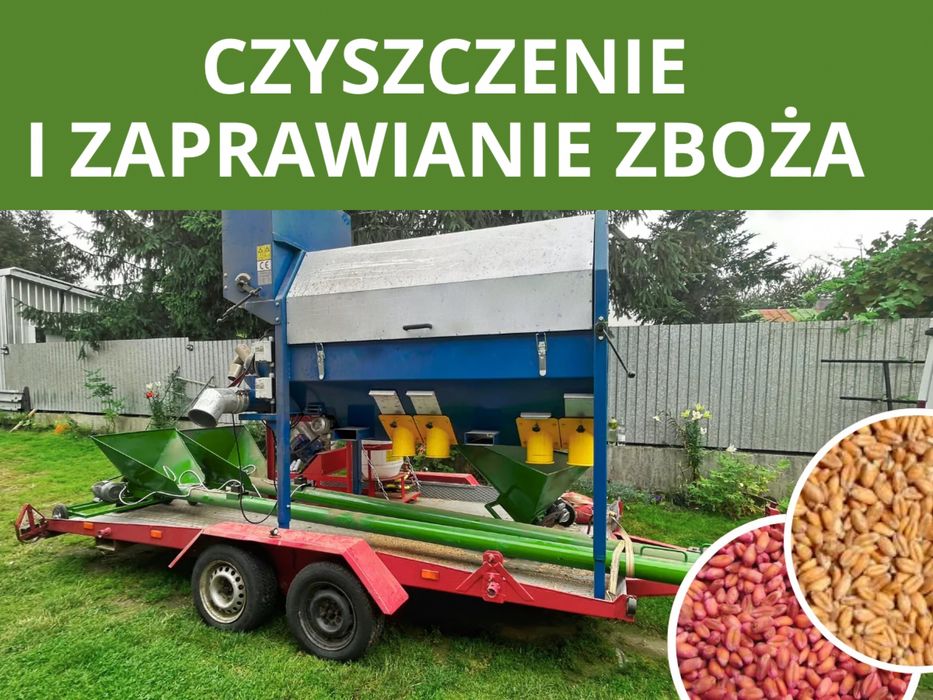 Czyszczenie i zaprawianie zboża (z dojazdem)