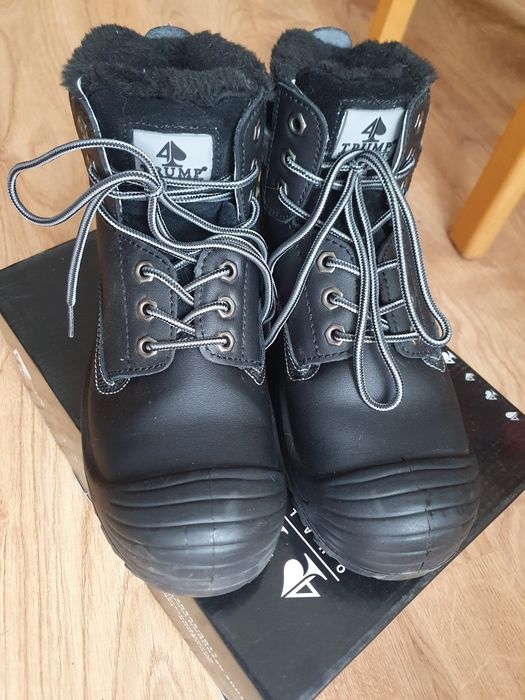Buty trapery ocieplane z futerkiem obuwie ochronne