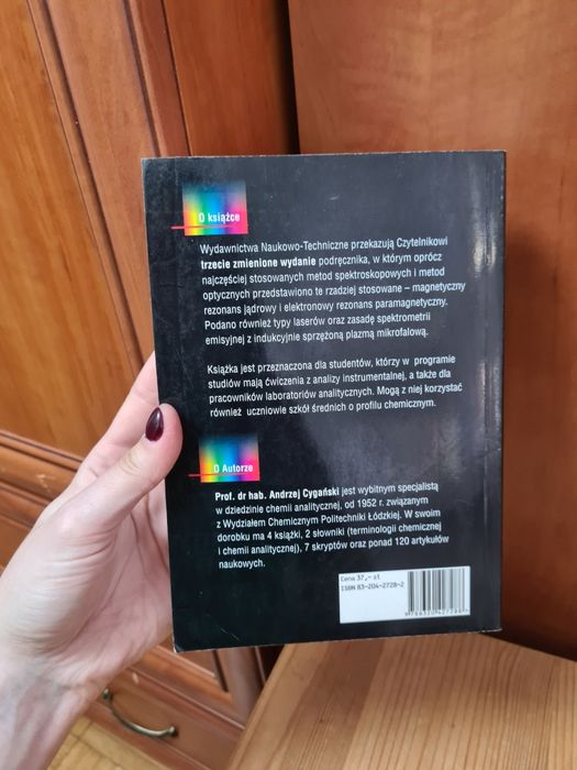 Metody spektroskopowe w chemii analitycznej - Andrzej Cygański
