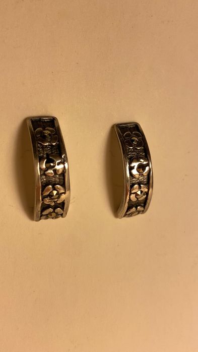 Brinco em prata com pedras