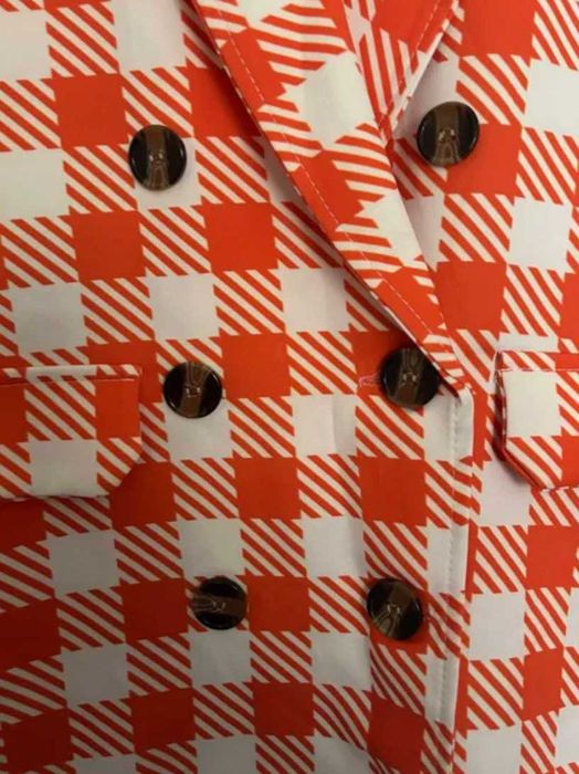 Marynarka i spodnie, w kratę pepitkę w stylu preppy, smart casual