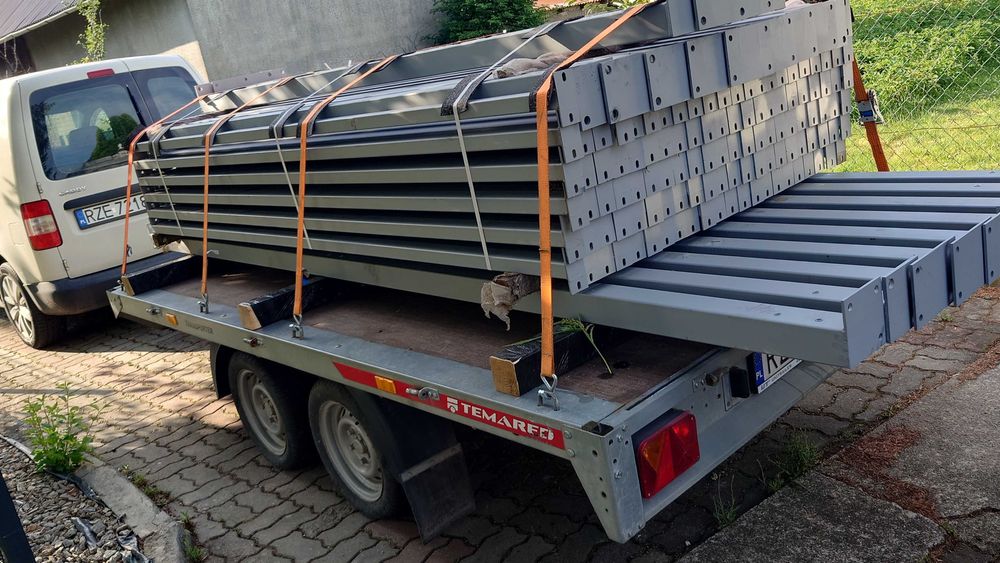 Nowość - Konstrukcja Wiata 6x12 H3 - Bez zgłoszenia - Ocynk - Moduł 4m