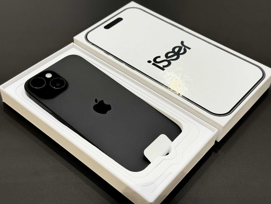 iPhone 15 128GB • 0 cykli • 100% BAT • RATY 0% • Czarny • Gwarancja
