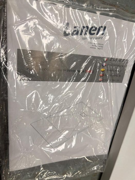 Bandeja de Chuveiro SMC, 2,5 cm de Altura com Efeito de Pedra de Ardósia