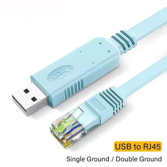 Cabo Consola 3m USB RS232 CH340 RJ45 PC, Adaptador Serial