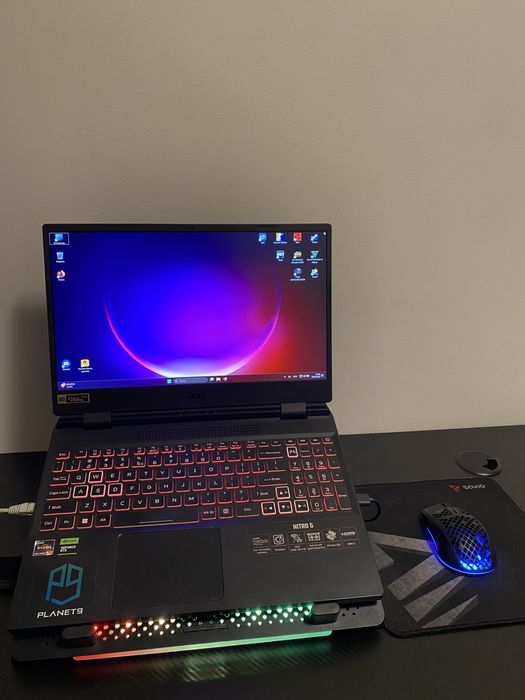 Laptop Acer Nitro 5 Ryzen 7 6800H RTX 3070Ti QHD 165Hz 32 GB DDR5 2 TB
