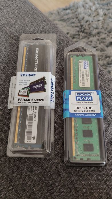 Pamięć RAM 8GB DDR3 GoodRAM Patriot 1600Mhz Pamięci RAM