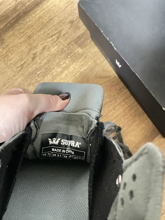 Supra skytop III Grey suede кросівки, кеди чоловічі