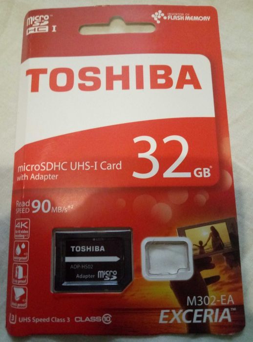 Адаптери мікро СД нові Toshiba 1 шт, Transcend 1 шт
