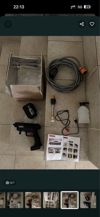 Pistola de pressão a bateria água, lavar carro, etc