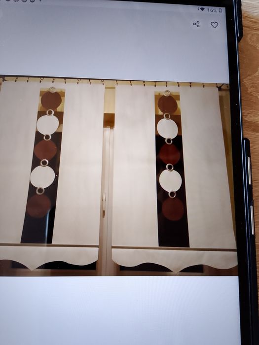 Panele ekrany ecru 2 sztuki