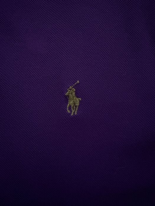 Поло Polo Ralph Lauren (Slim Fit Pima Stretch Mesh) фіолетова