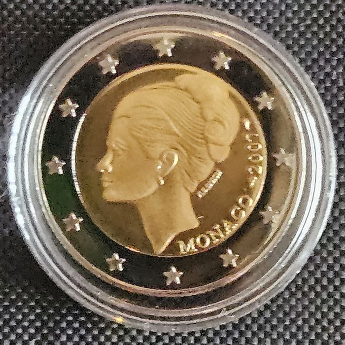 Moeda Comemorativa 2€ Grace Kelly 2007 - Cópia (Réplica Identificada)