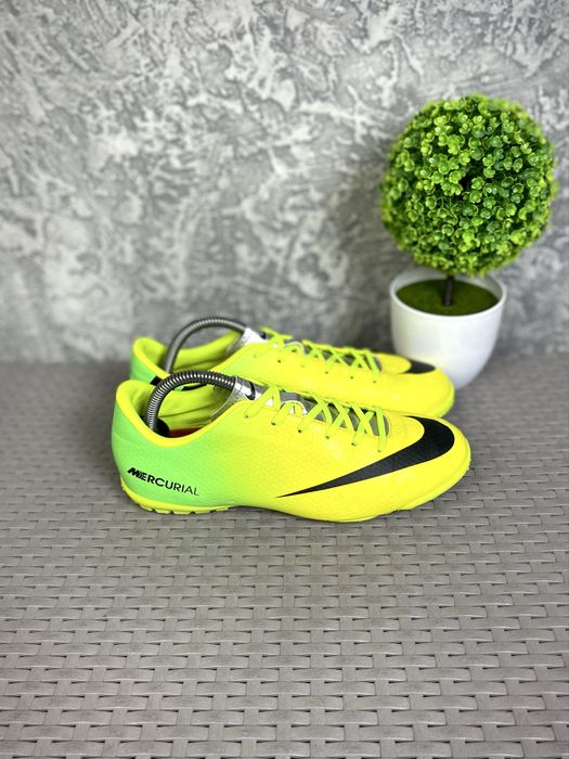 Nike Mercurial сороконожки копы бутсы 38 размер футбольные салатовые