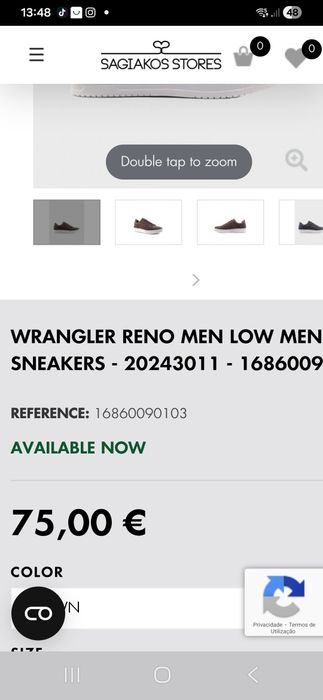 Ténis da marca Wrangler Novos