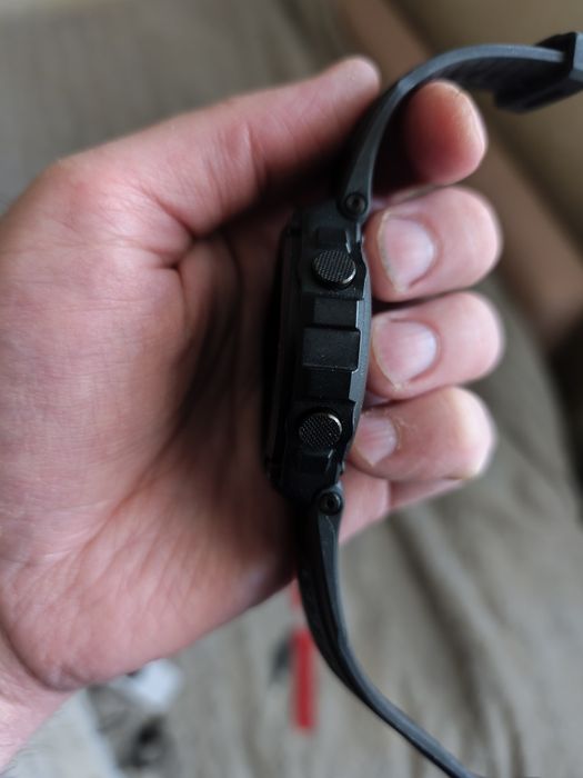 Смарт-годинник Amazfit T-REX / TREX Rock Black  + ремінь червоний