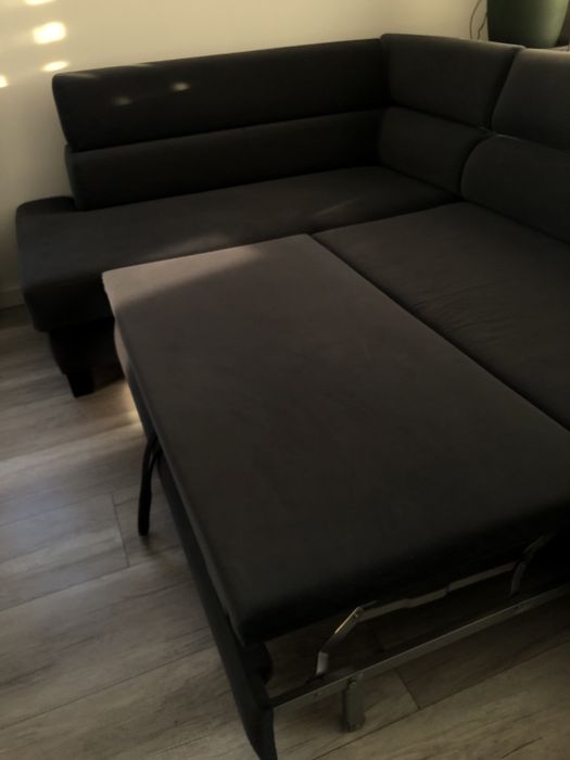 Nowoczesny narożnik z funkcją spania Lewy