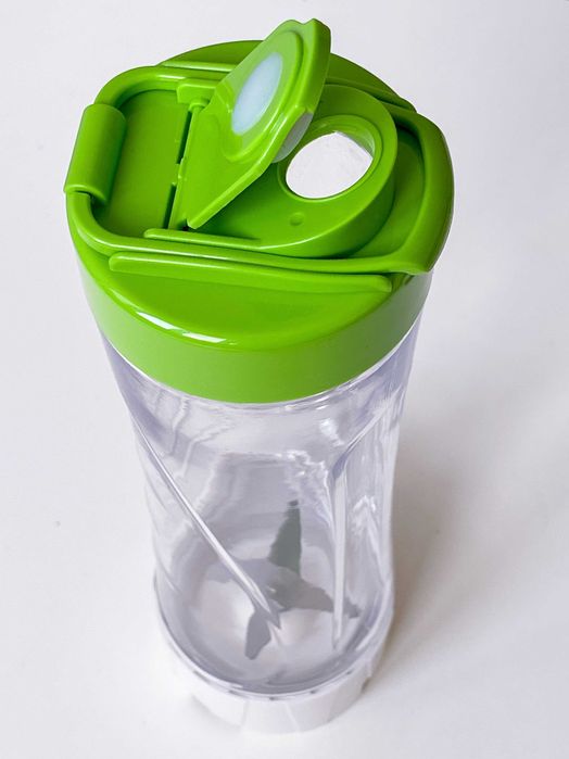 Блендер DSP KJ-2053 з шейкером 600 мл, 300 Вт — рожевий та зелений