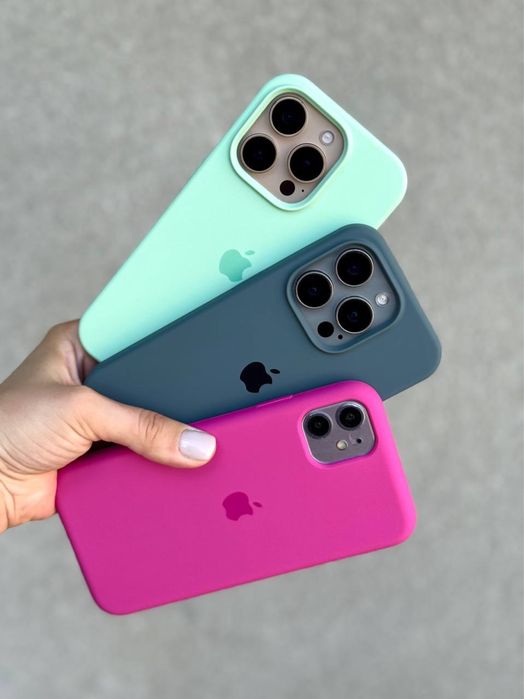Чохол на Айфон 16 про та інші, силіконовий silicone case pro max