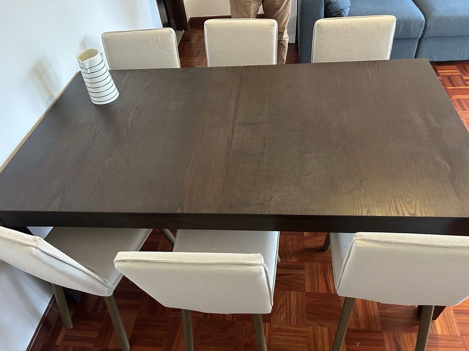 Mesa Jantar Extensível IKEA Bjursta