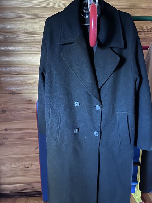 Пальто, zara чорне, 44-46 р