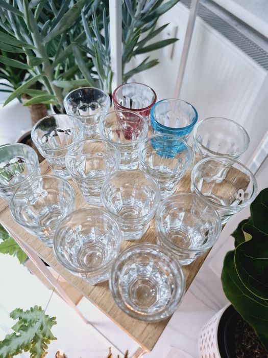 15 szt. kieliszki 40 ml do likieru wódki grube szkło