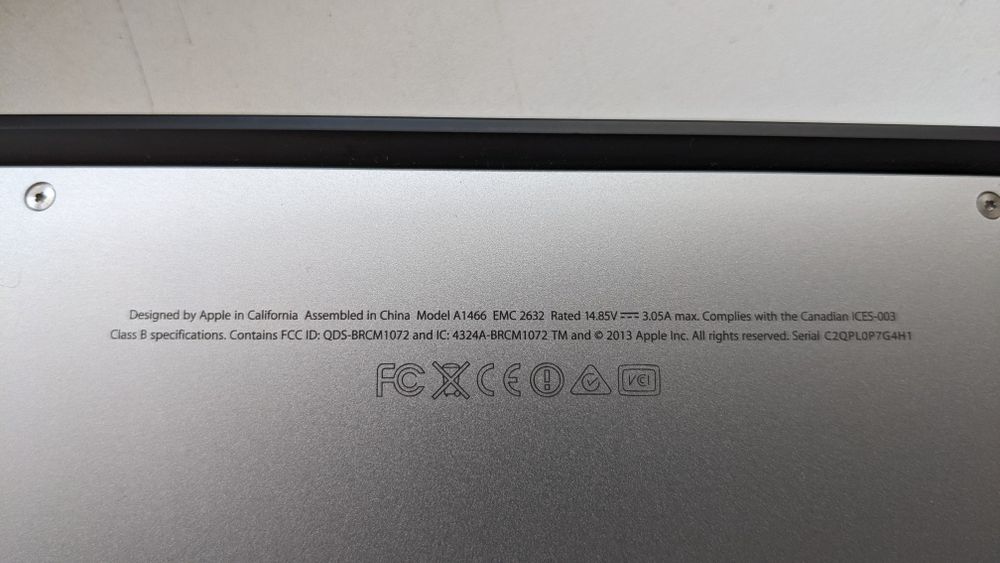 Ноутбук/Ультрабук MacBook Air 13" Model A1466 4GB RAM/128GB SSD