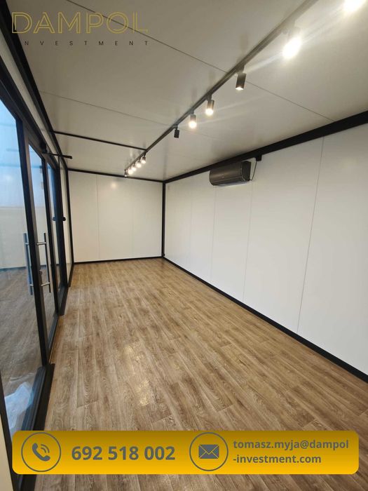 Ekskluzywny Pawilon/Kontener 7x3 m/Podświetlenie LED/Duże Przeszklenie