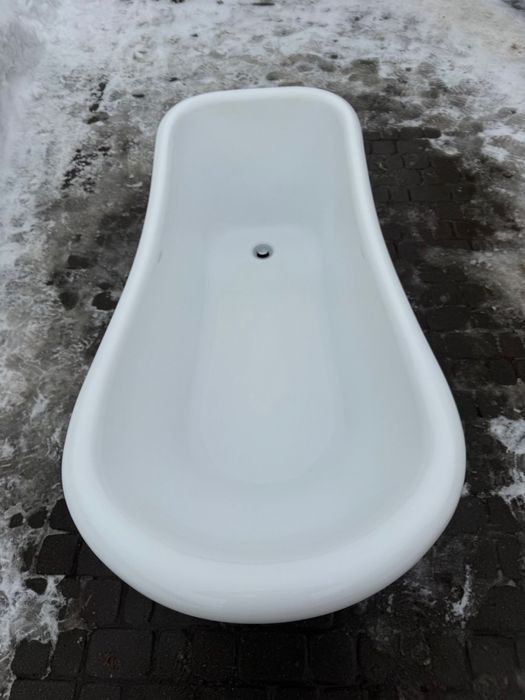 Ванна акрилова на левових лапах 153 см ретро ванна (00248+)