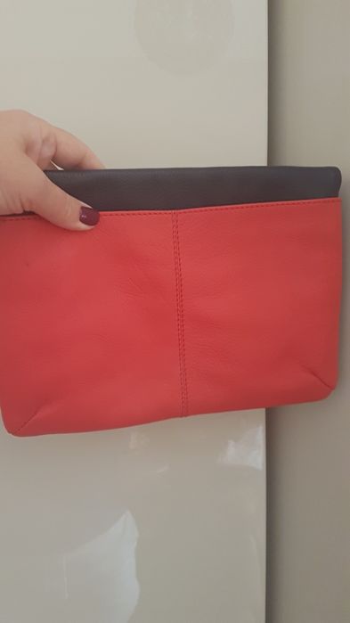 Benetton skórzana torebka koktailowa