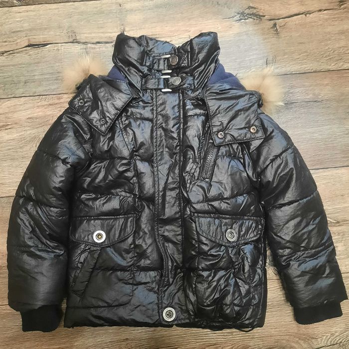 Зимова дитяча курточка на хлопчика 5-6 років (110см)