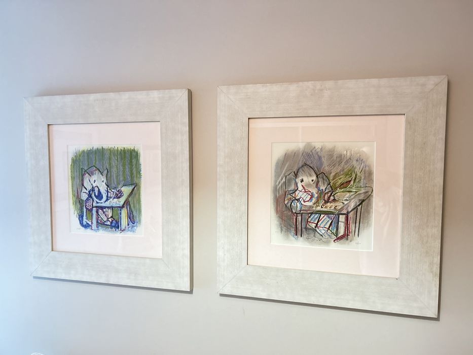 Júlio Pomar, Elefante estudioso x2 litografia