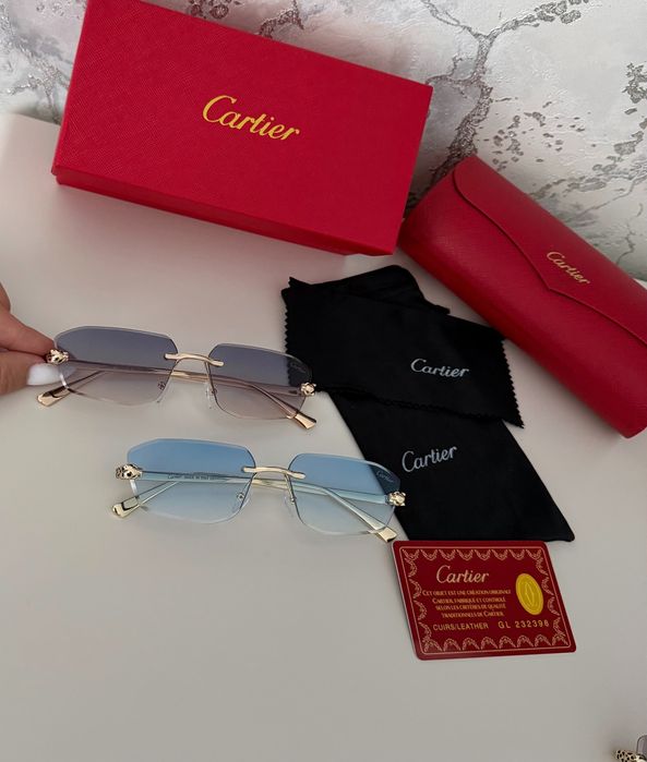 Солнцезащитные очки cartier полный комплект модель 2026